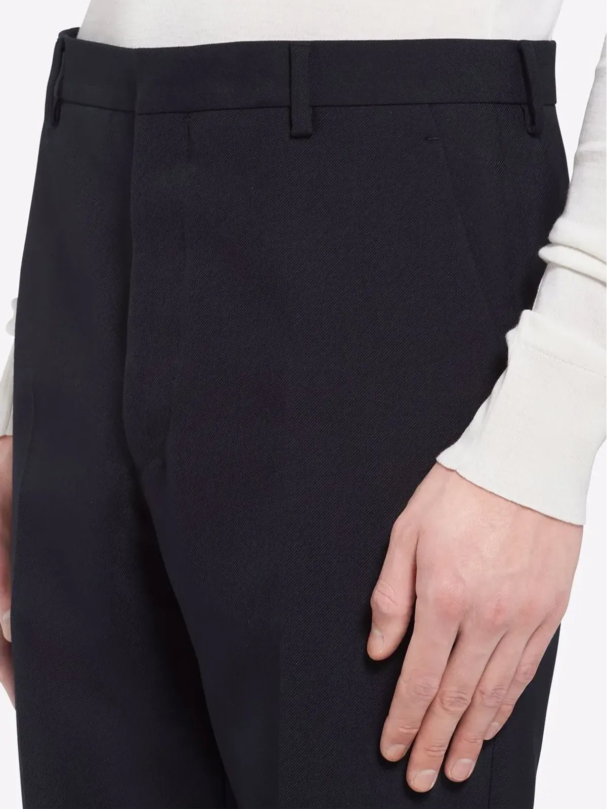 Prada プレスド・クレーズ テーラードパンツ - 画像5