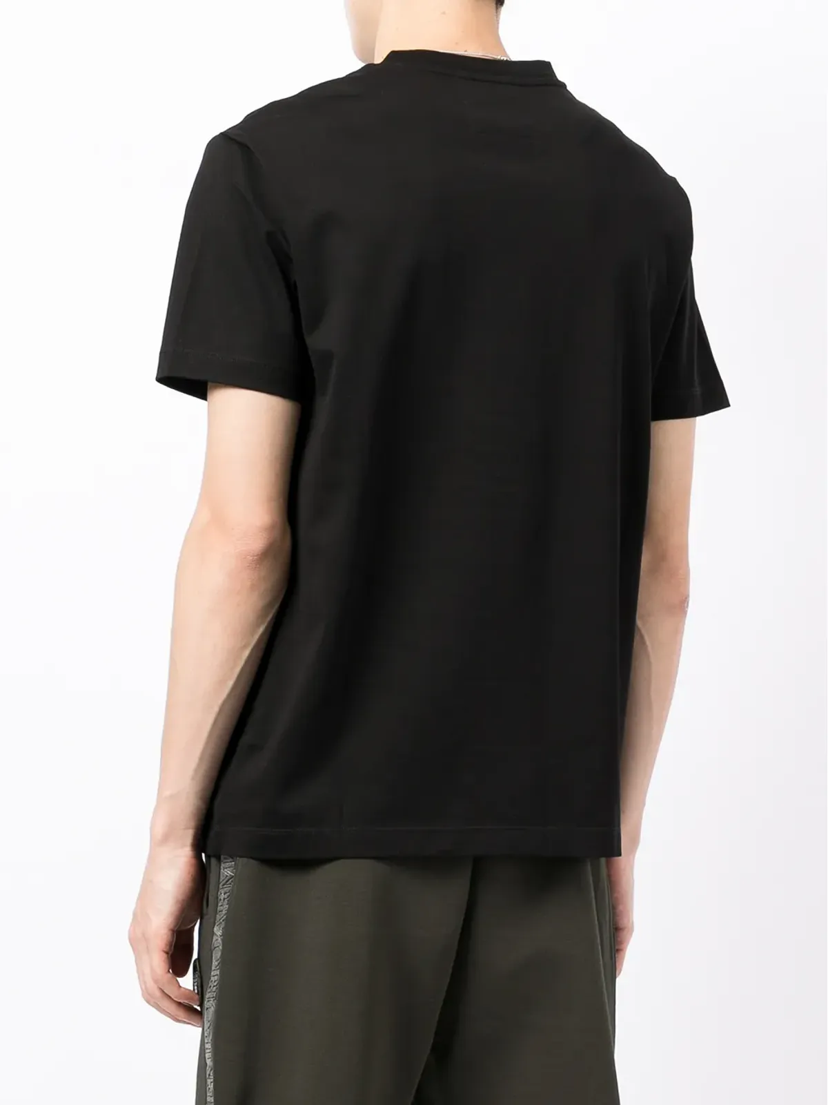 Emporio Armani ラウンドネック半袖Tシャツ - ブラック - 画像4