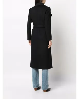 Mackage ドレープベルト付きウールコート（ブラック） - サムネイル4
