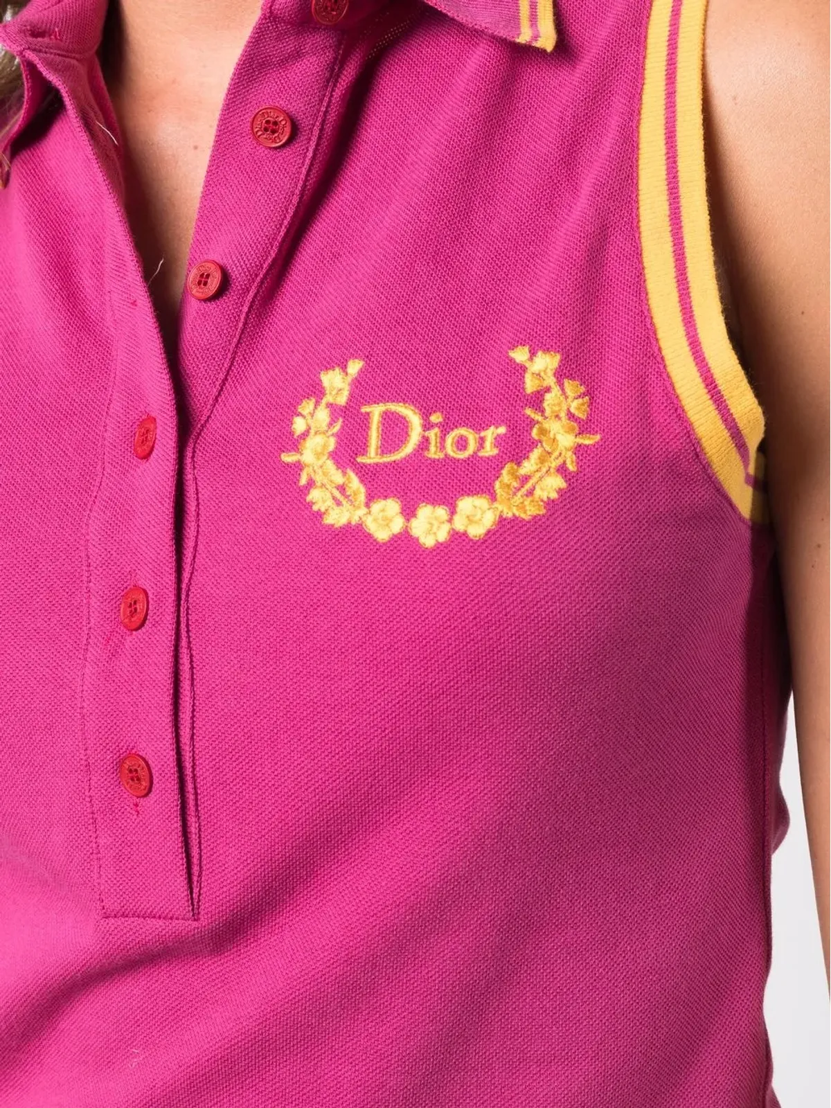 Christian Dior ビンテージ ロゴプリント ポロドレス - 画像5