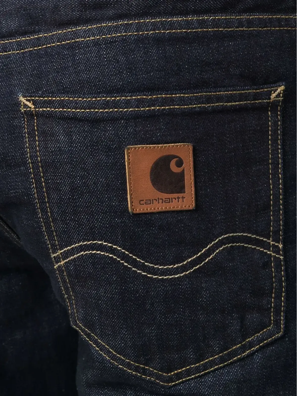 Carhartt WIP ロゴパッチデニムジーンズ - 画像5