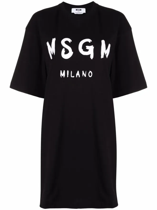MSGM MSGM ロゴプリントTシャツドレスの商品画像