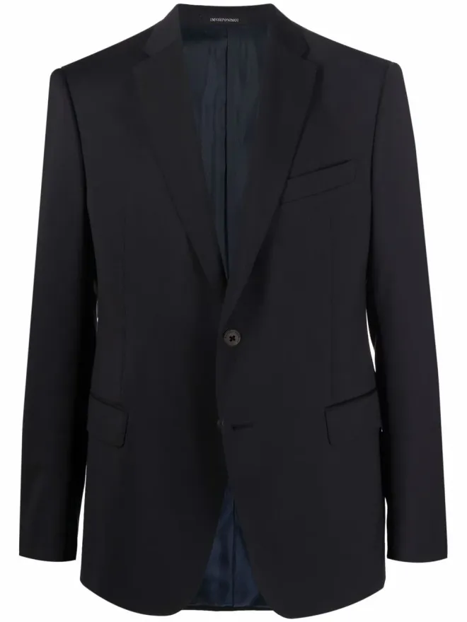 Emporio Armani Emporio Armani フィットしたシングルブレストブレザーの商品画像