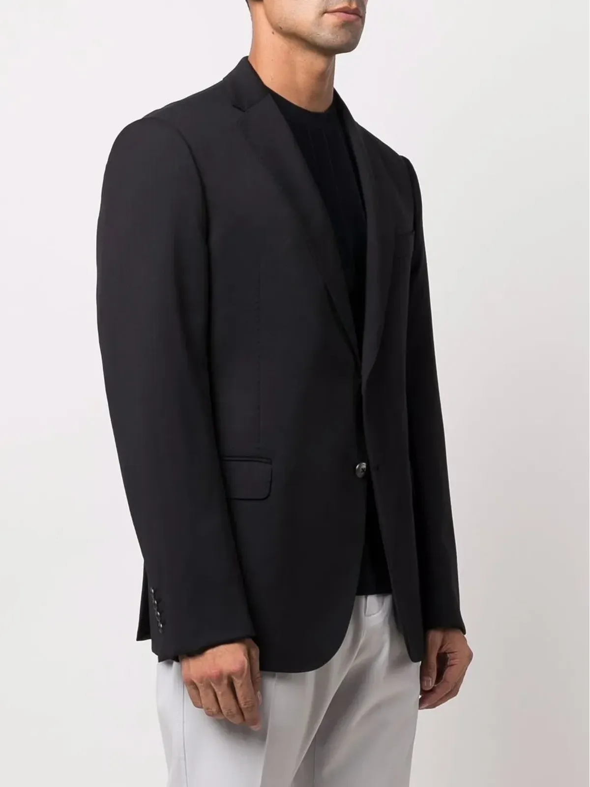 Emporio Armani フィットしたシングルブレストブレザー - 画像3