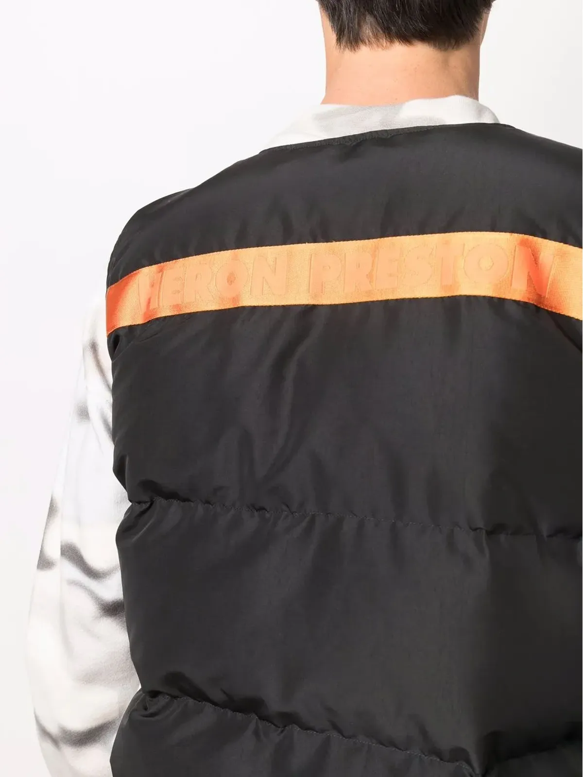 Heron Preston ロゴテープ付きパデッドジレ - 画像5