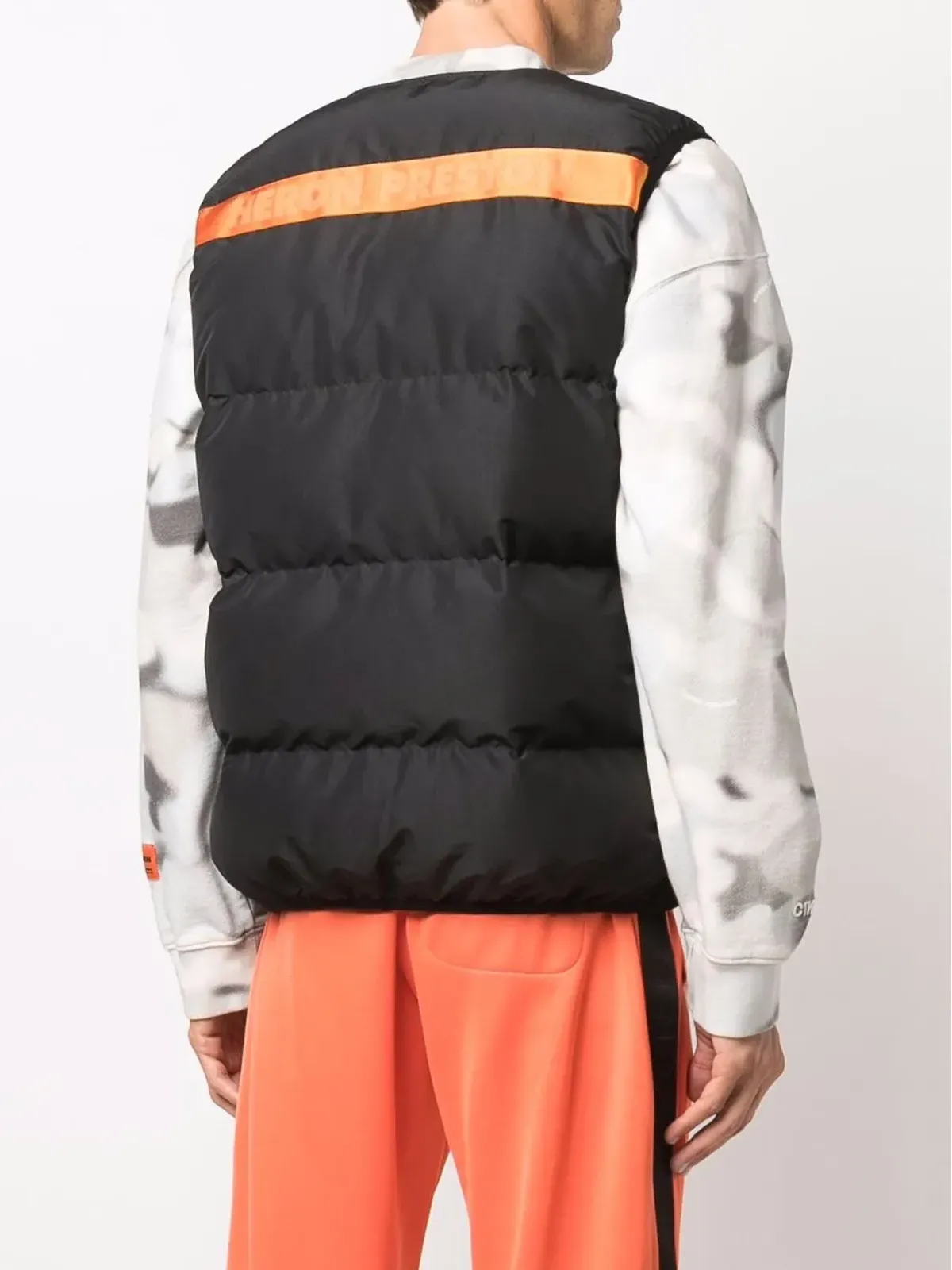 Heron Preston ロゴテープ付きパデッドジレ - 画像4