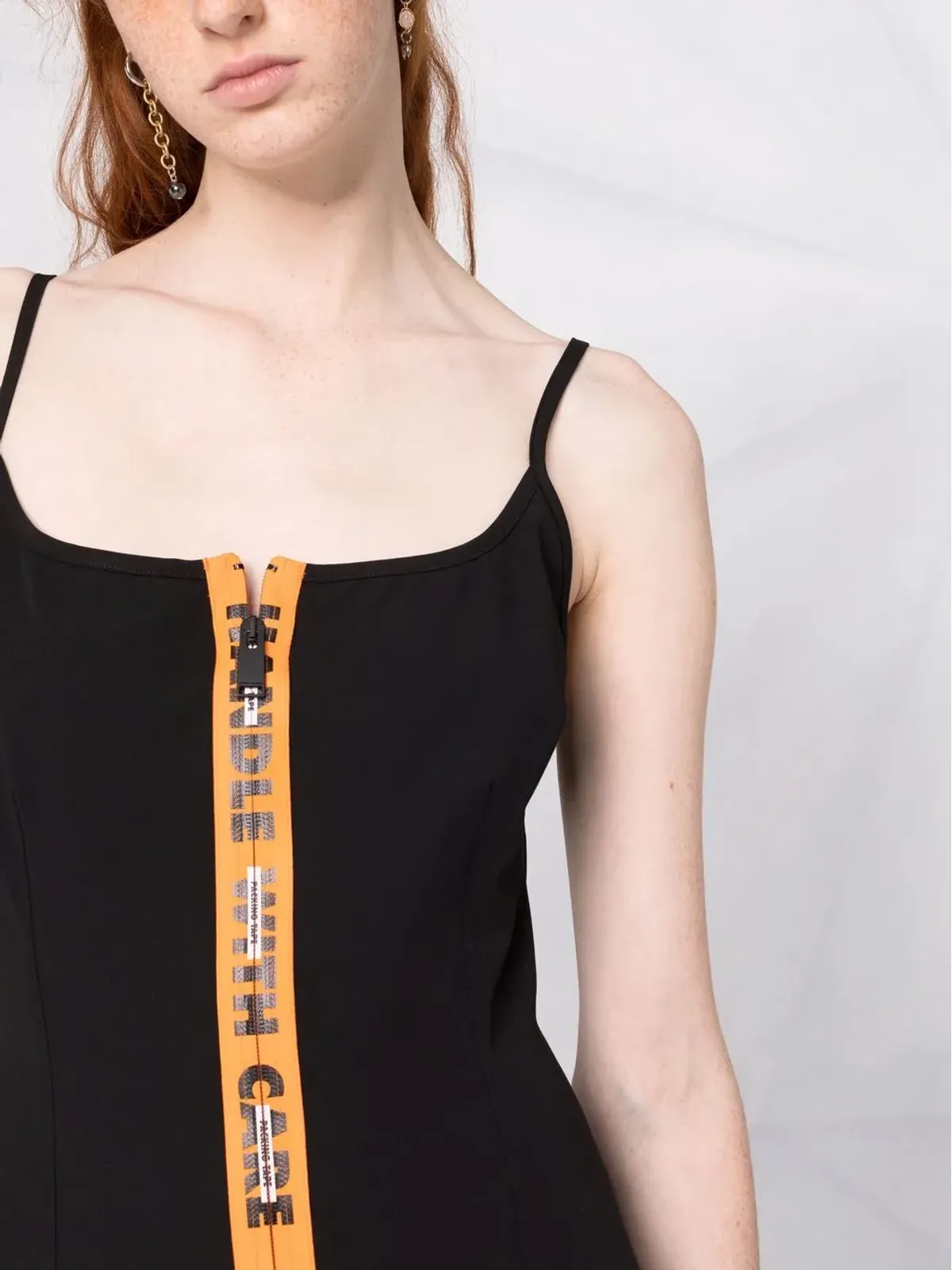 Heron Preston ギャバジン ジップ付き ショートドレス - 画像3