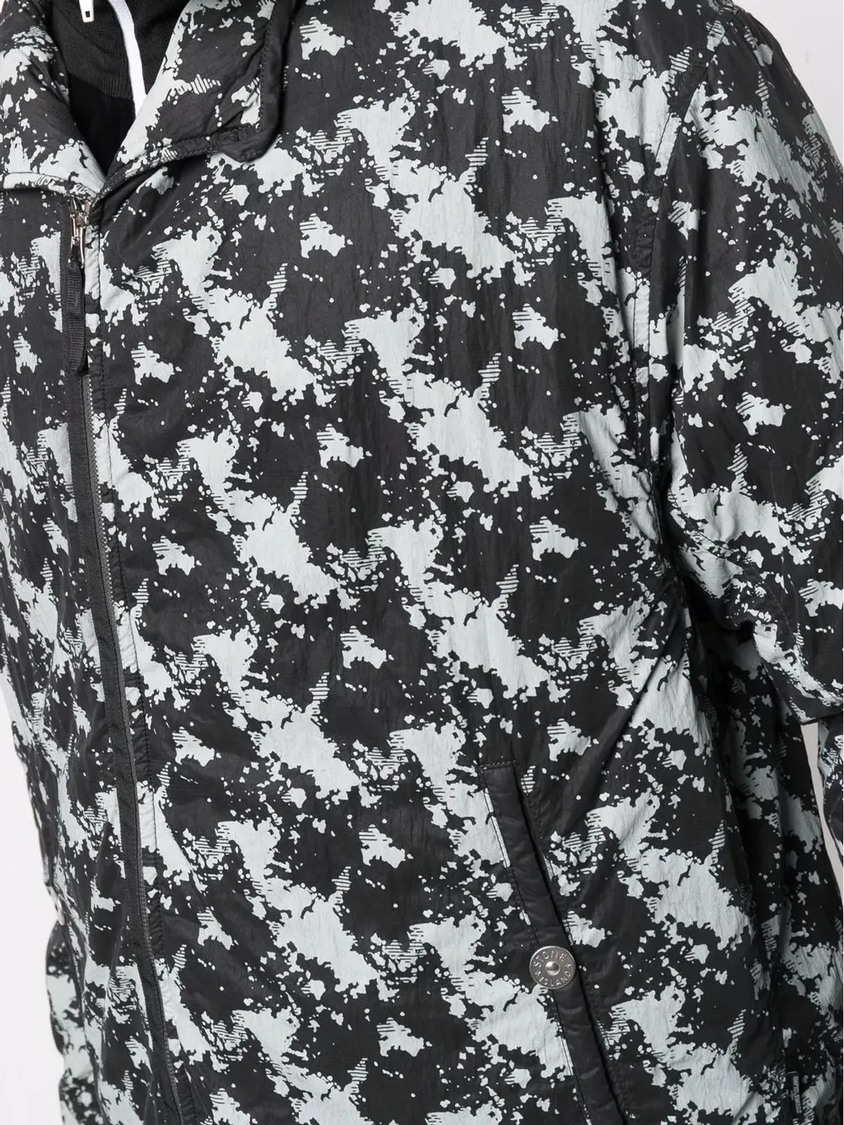 Stone Island Shadow Project グラフィックプリントボンバージャケット ブラック - 画像5