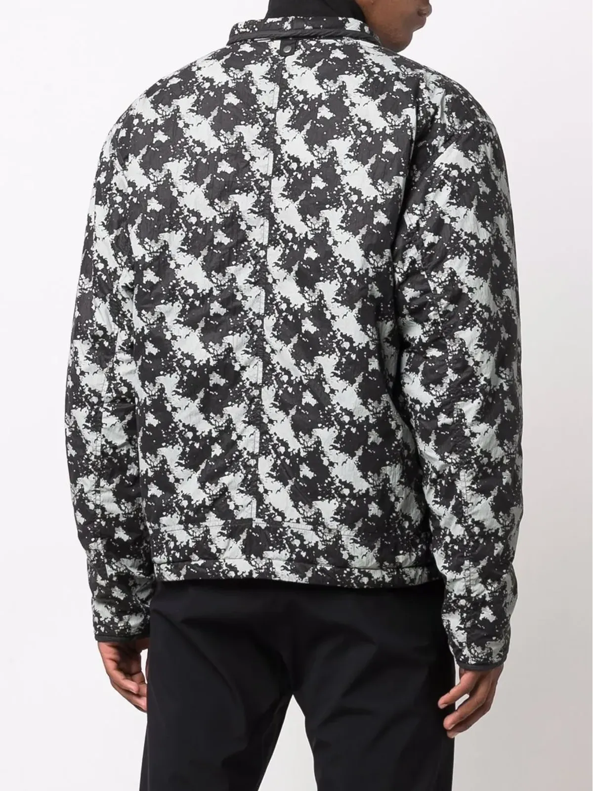 Stone Island Shadow Project グラフィックプリントボンバージャケット ブラック - 画像4