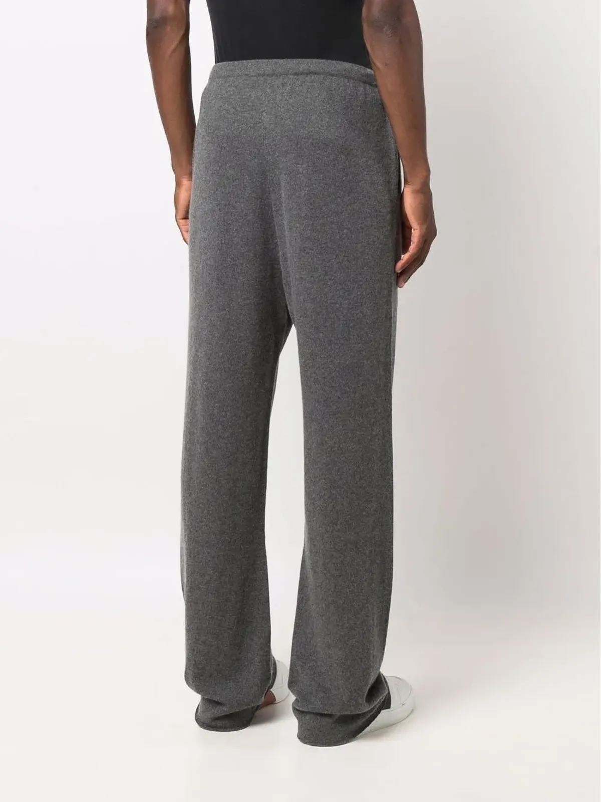 extreme cashmere カシミヤブレンド ストレートレッグ トラックパンツ - 画像5