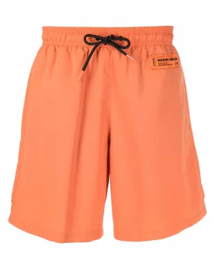 Heron Preston ロゴパッチ付きスイムショーツ - オレンジ - サムネイル1