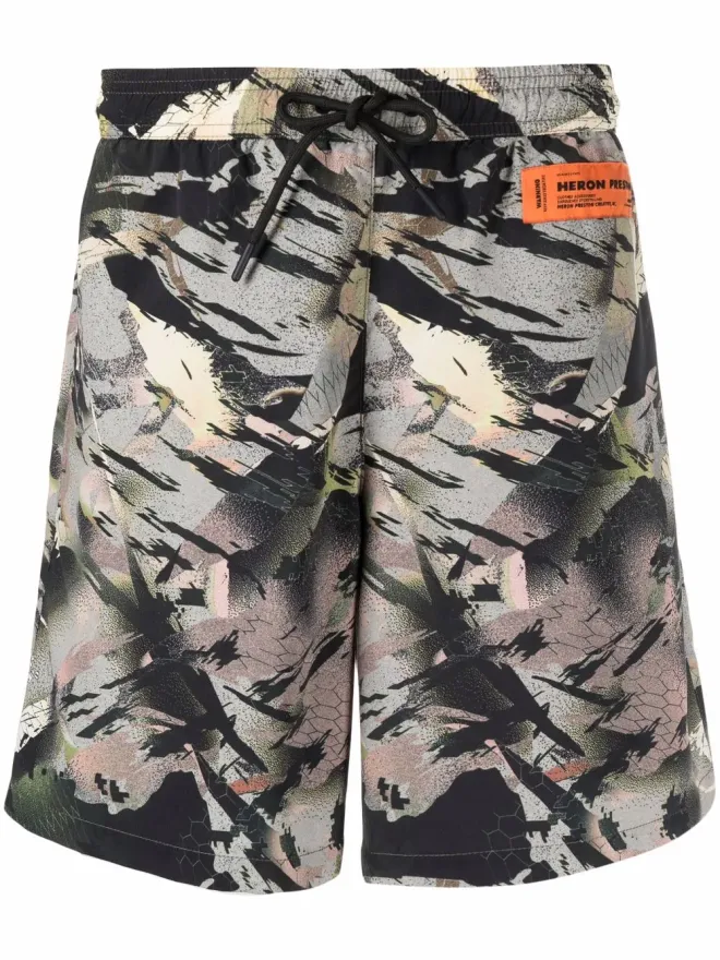 Heron Preston Heron Preston アブストラクトプリント スイムショーツの商品画像