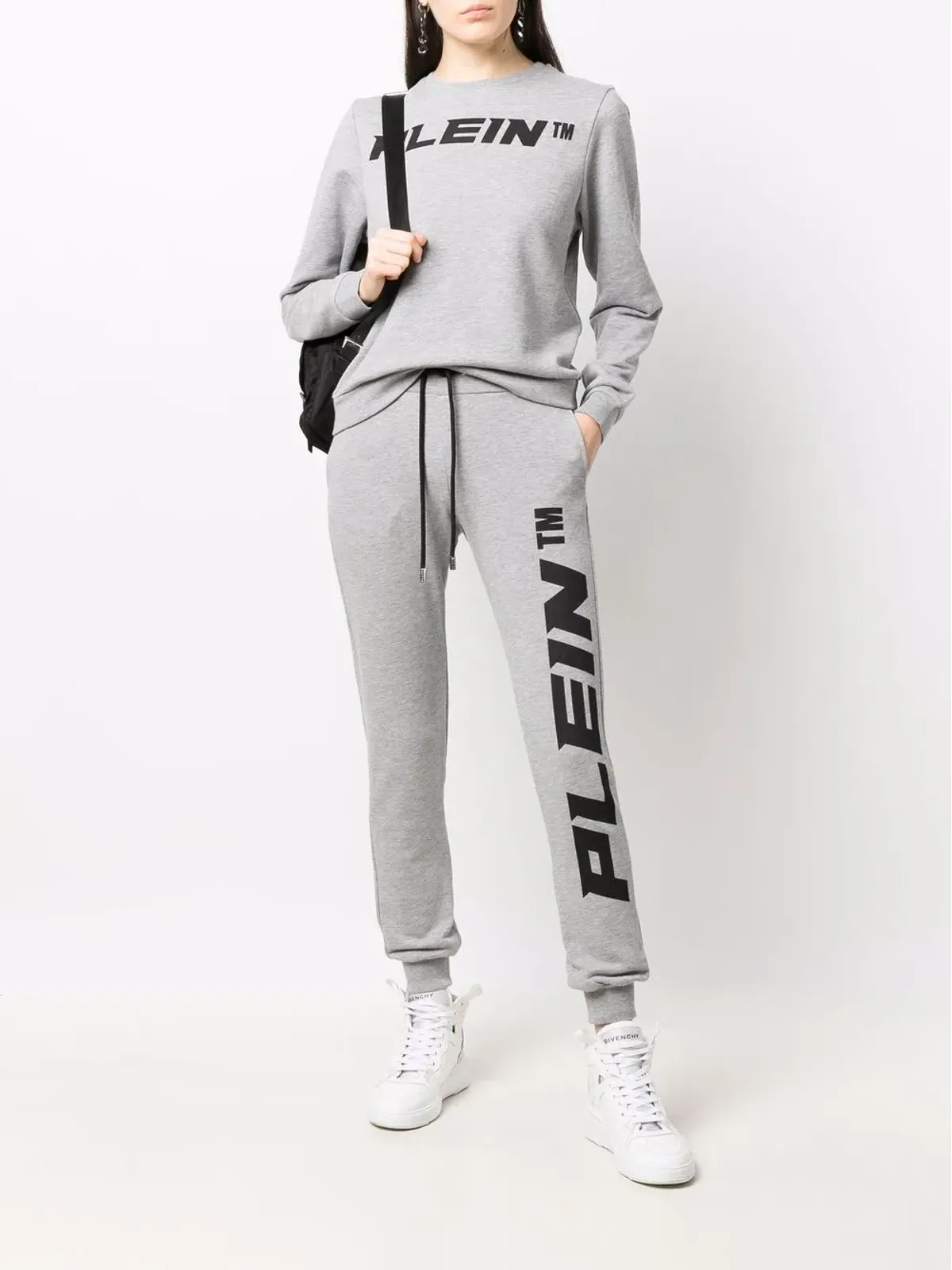 Philipp Plein ロゴプリント メランジ風スウェットシャツ - 画像2