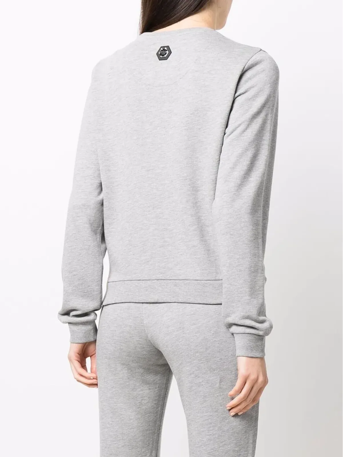 Philipp Plein ロゴプリント メランジ風スウェットシャツ - 画像4