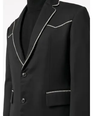 AMIRI クリスタルトリム付きシングルブレストブレザー - サムネイル5