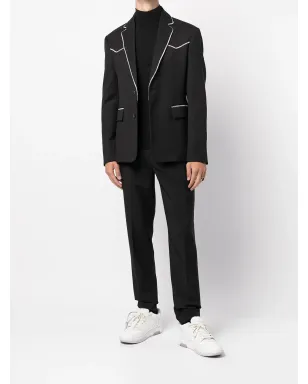 AMIRI クリスタルトリム付きシングルブレストブレザー - サムネイル2