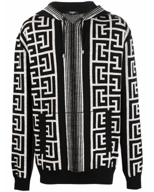 Balmain マキシモノグラム フーディー - サムネイル1