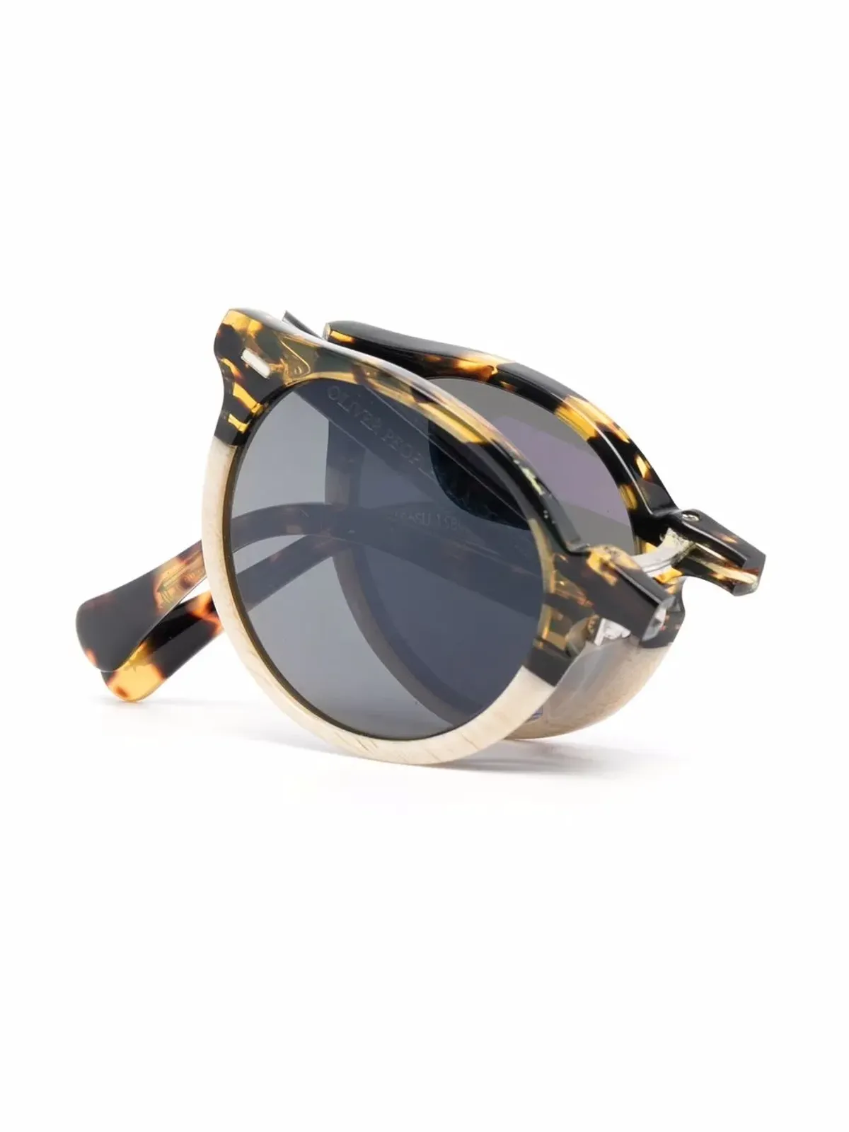 Oliver Peoples べっ甲柄折り畳みサングラス - 画像5