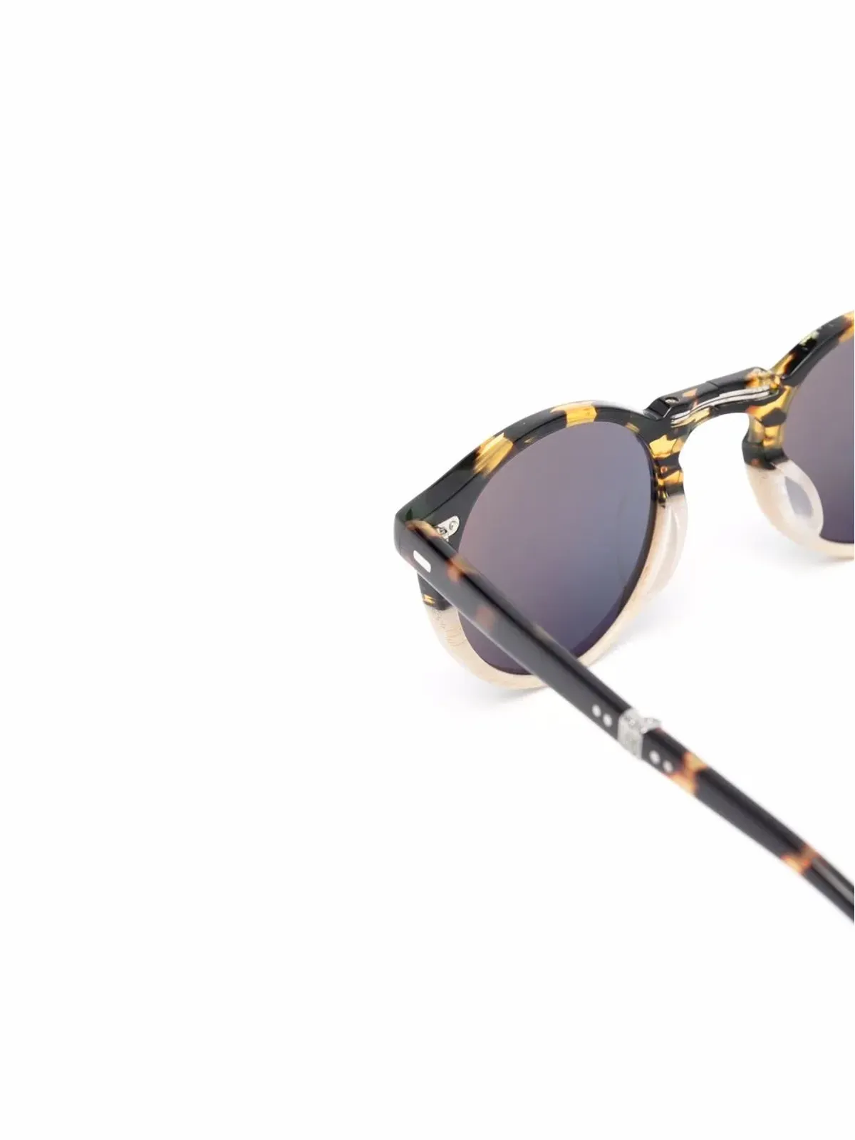 Oliver Peoples べっ甲柄折り畳みサングラス - 画像3