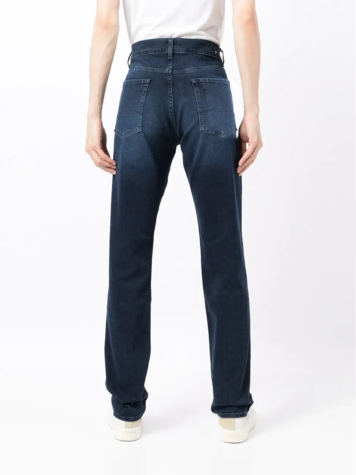7 For All Mankind ストレートレッグ コットンジーンズ - 画像4