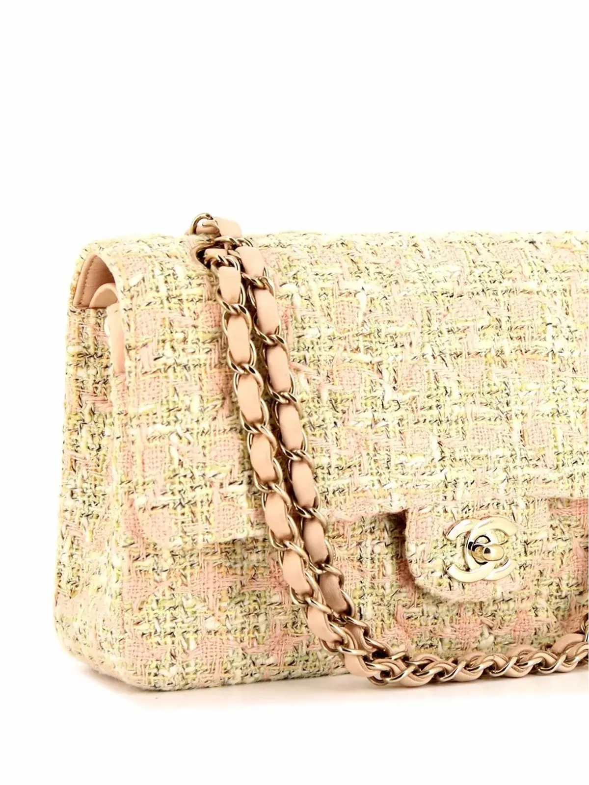 CHANEL Pre-Owned 2006年 ツイード CCロゴ ショルダーバッグ - ピンク - 画像3
