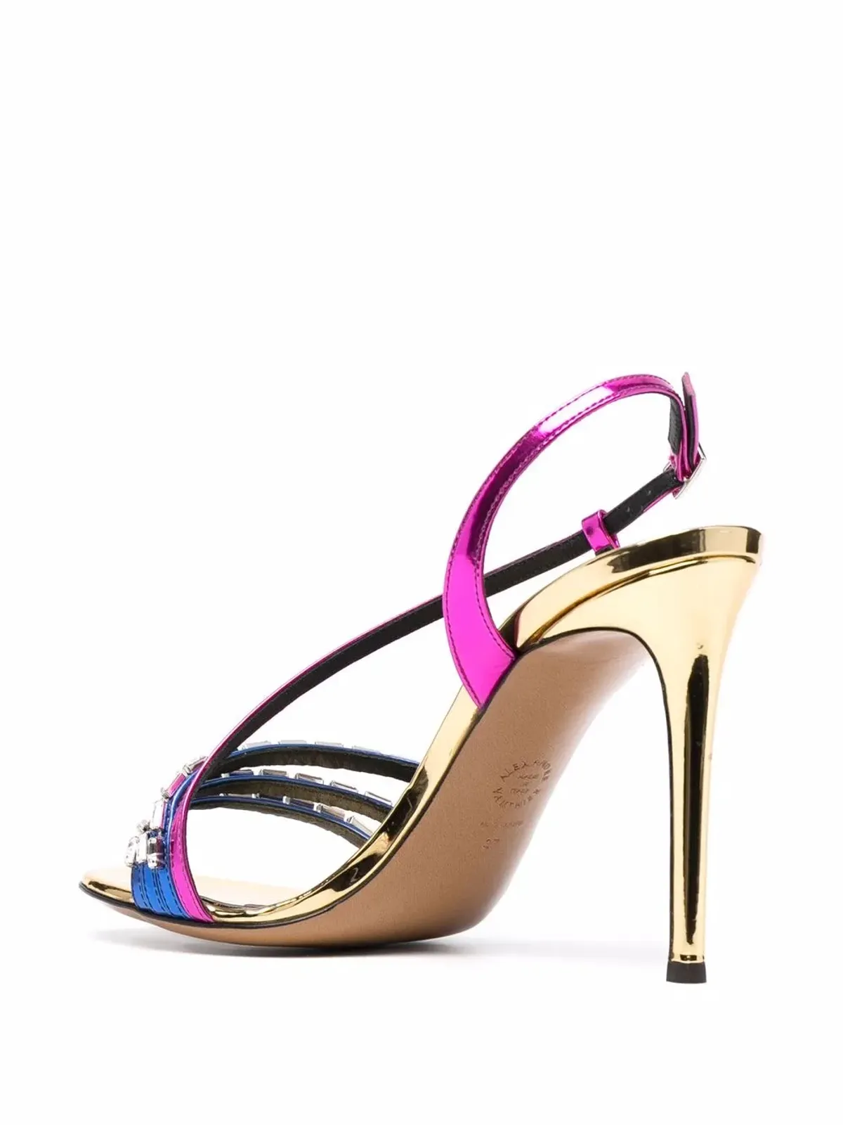 Alexandre Vauthier ラインストーン装飾サンダル - ピンク - 画像3