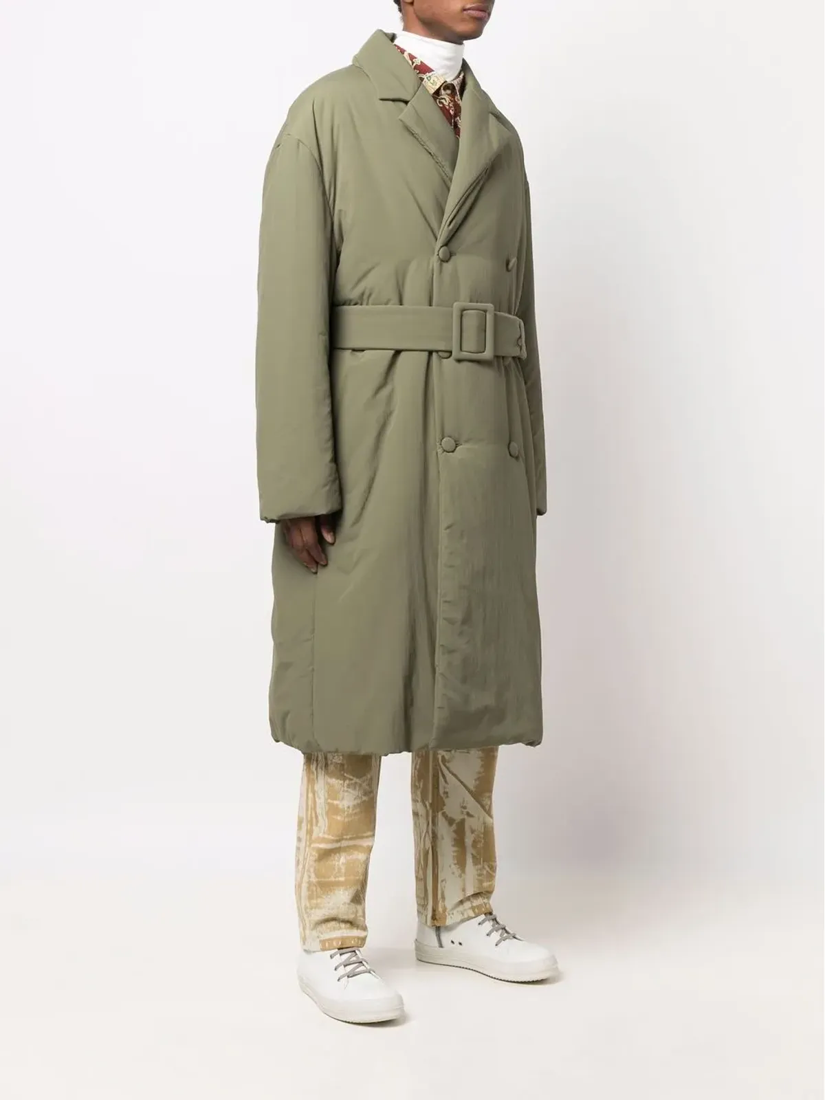Off-White パッド入りダブルブレストコート - 画像3