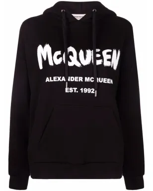 Alexander McQueen ロゴプリント コットン パーカー - サムネイル1