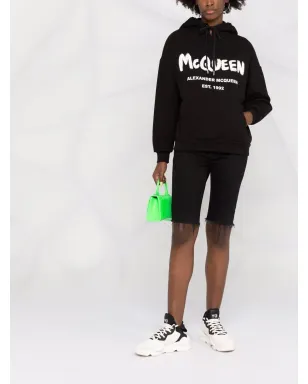 Alexander McQueen ロゴプリント コットン パーカー - サムネイル2