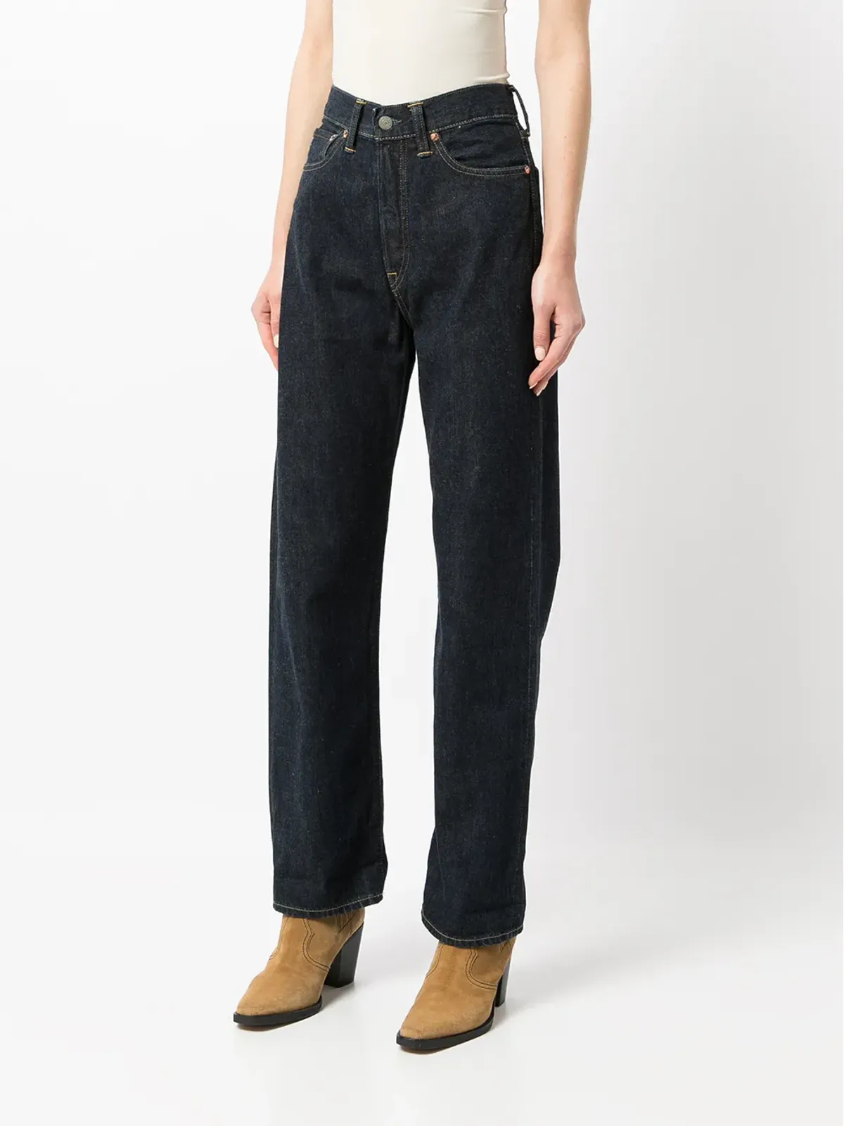 Ralph Lauren RRL ハイウエストストレートジーンズ - 画像3