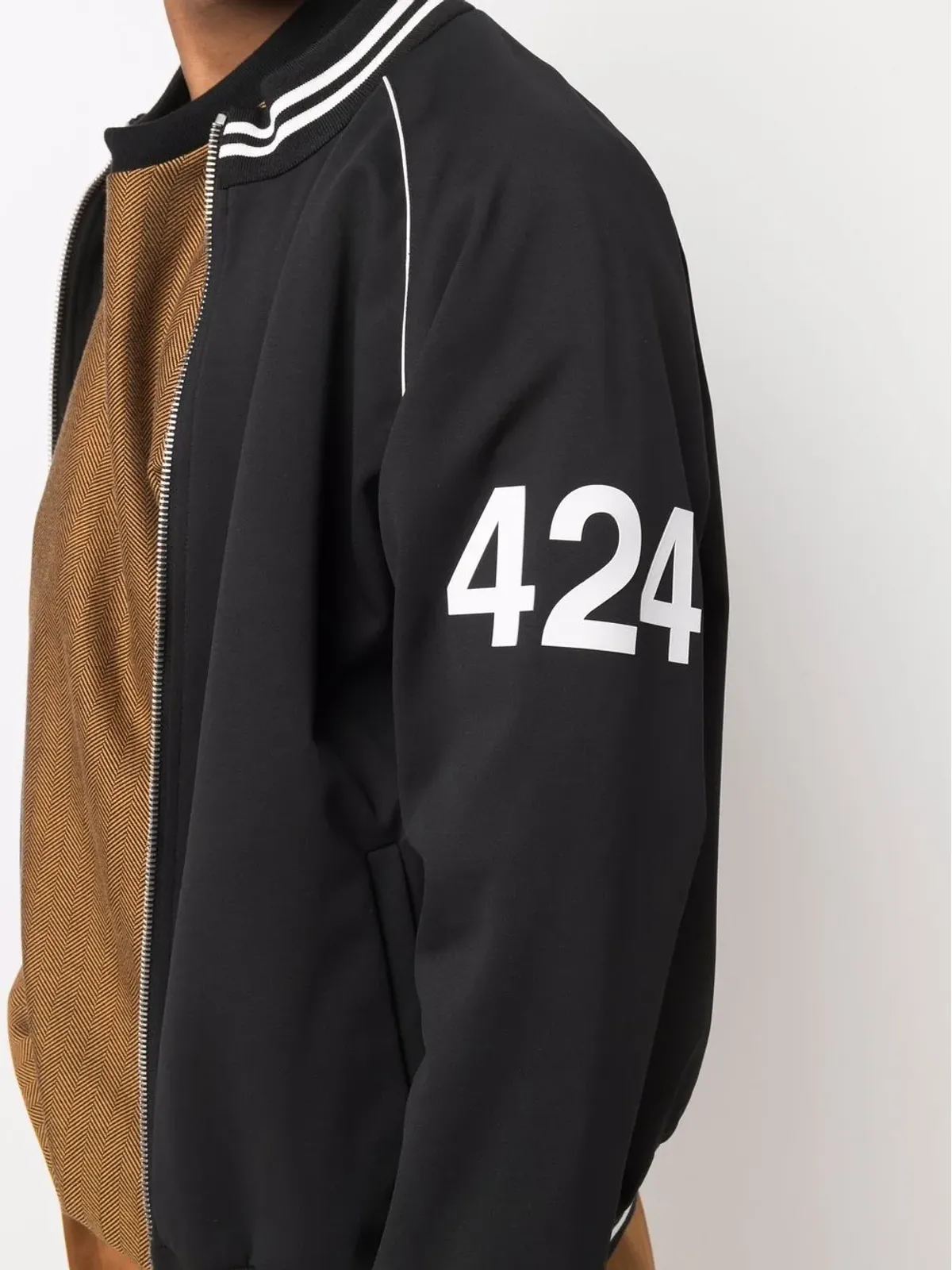 424 ロゴスリーブ ボンバー ジャケット - 画像5