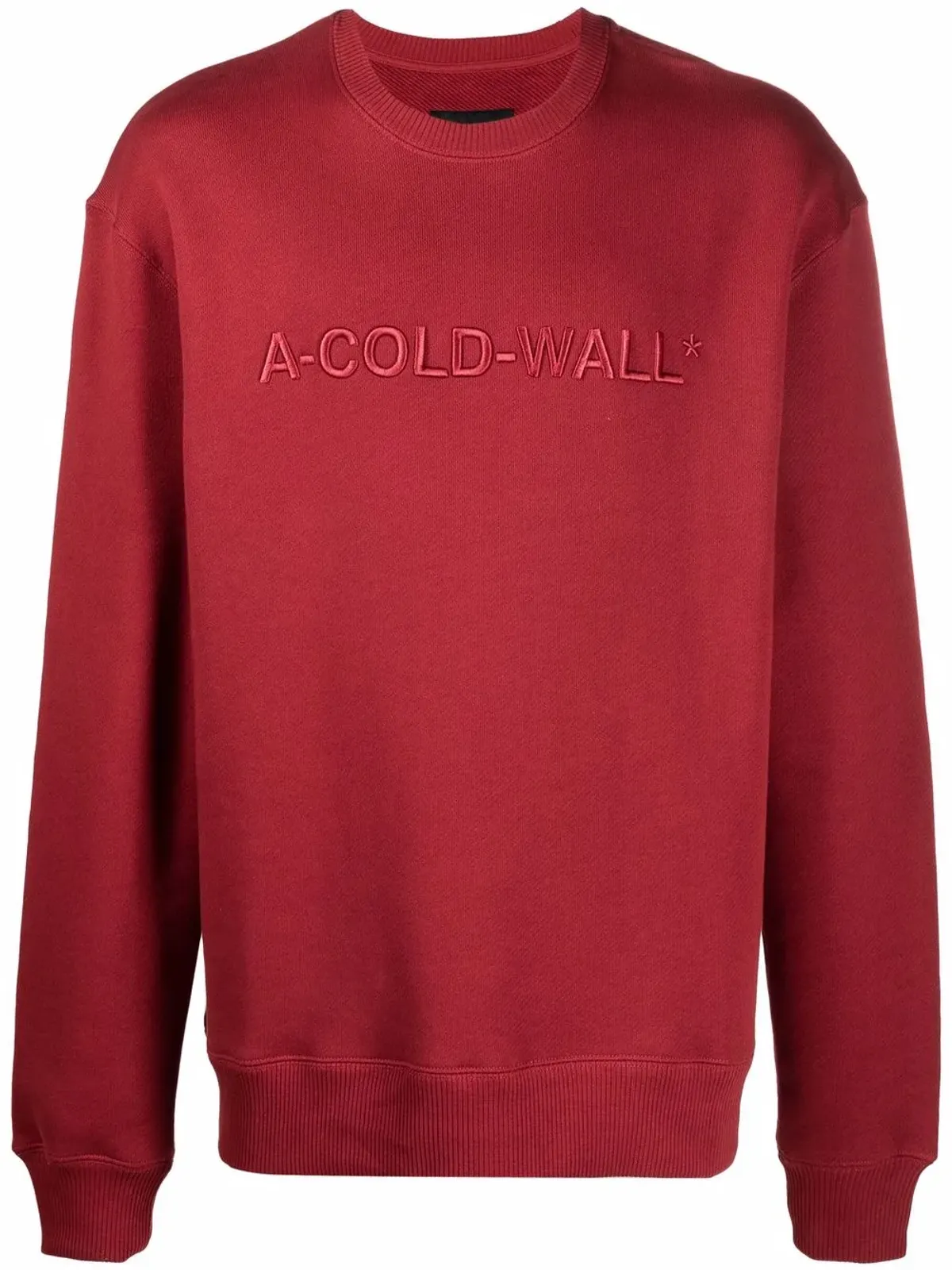 A-COLD-WALL* ロゴ刺繍コットン スウェットシャツ - 画像1