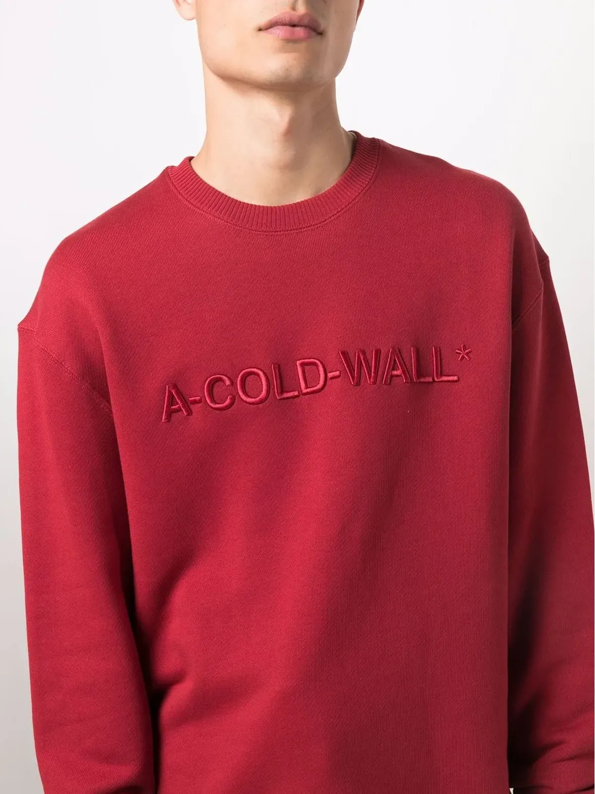 A-COLD-WALL* ロゴ刺繍コットン スウェットシャツ - 画像5