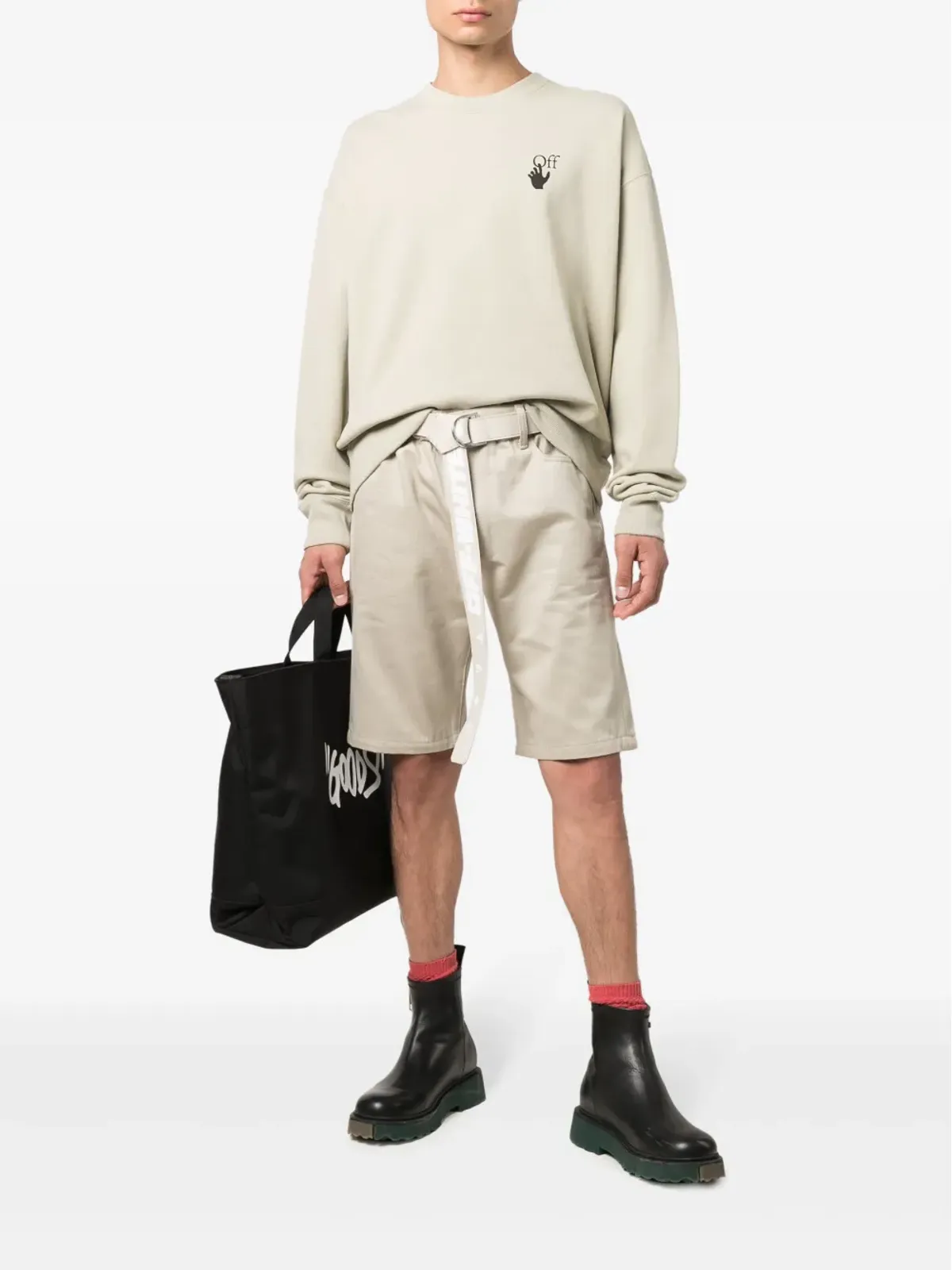Off-White ベルト付き Bermuda ショーツ - 画像2