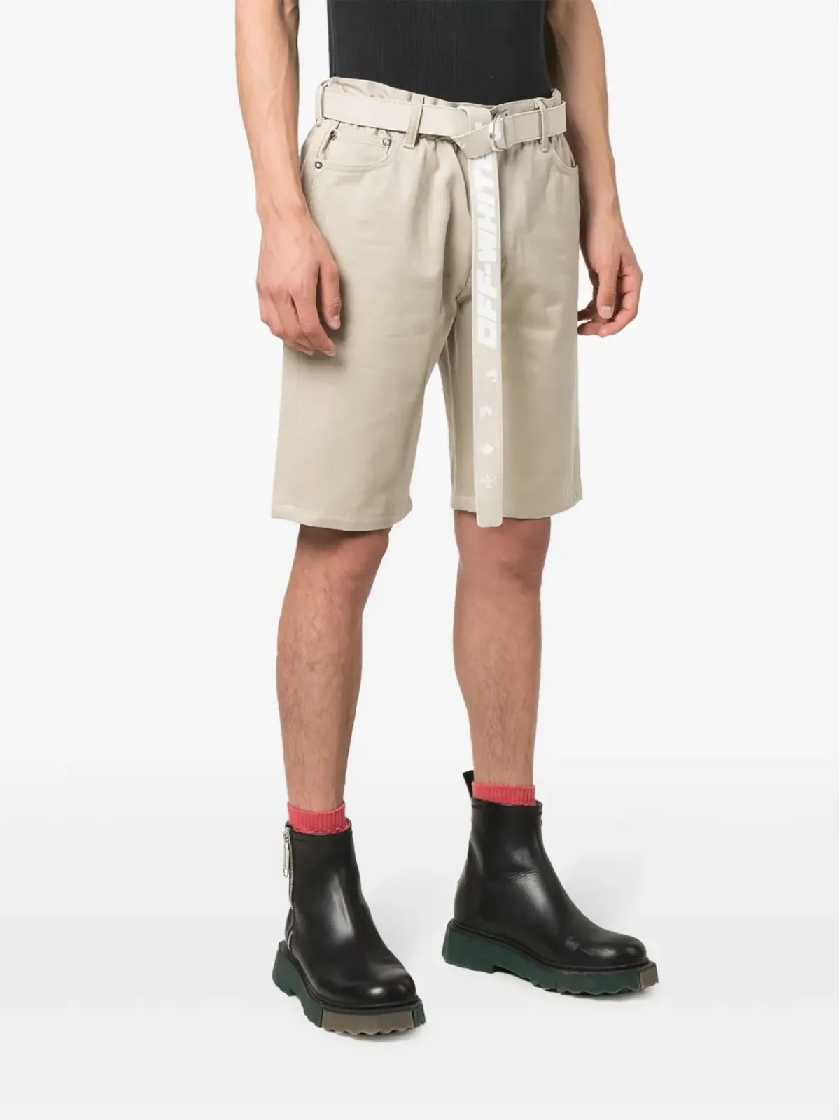 Off-White ベルト付き Bermuda ショーツ - 画像3