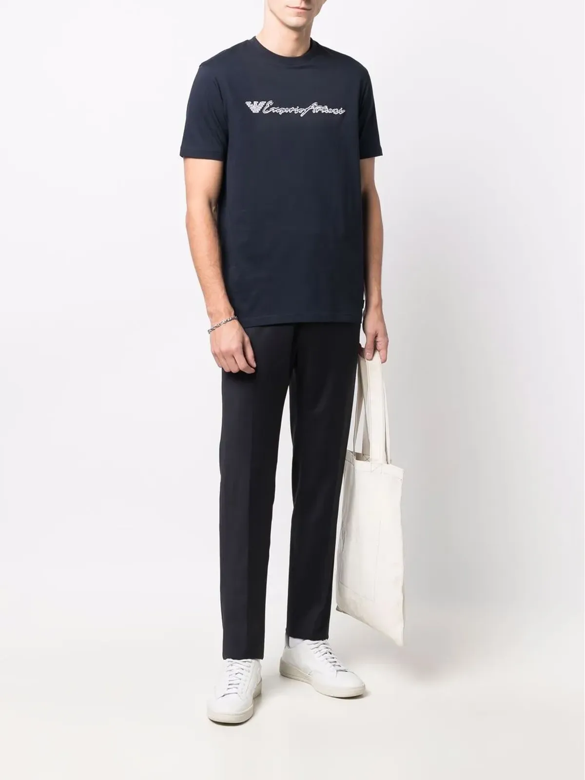Emporio Armani テーパードレッグ テーラードパンツ - 画像2
