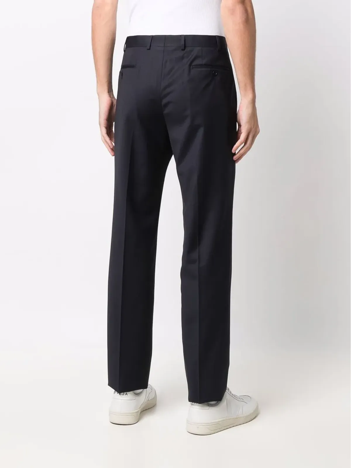 Emporio Armani テーパードレッグ テーラードパンツ - 画像4