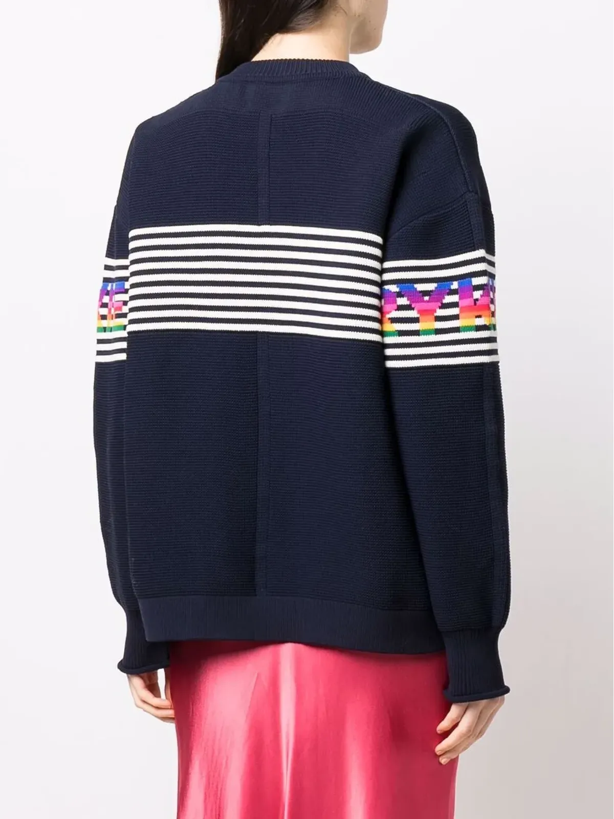 Sonia Rykiel ストライプ ロゴ入りニットジャンパー - 画像4