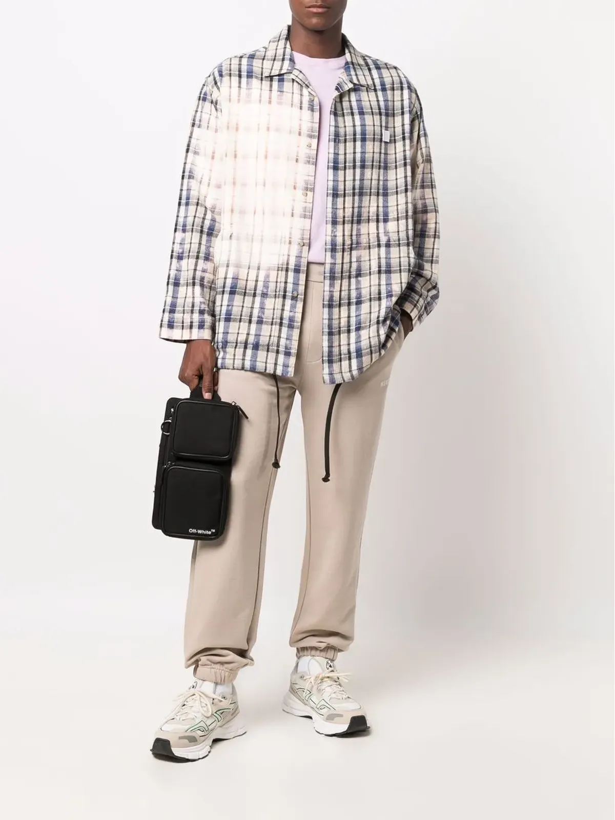 MSGM ロゴプリント コットン トラックパンツ - 画像2