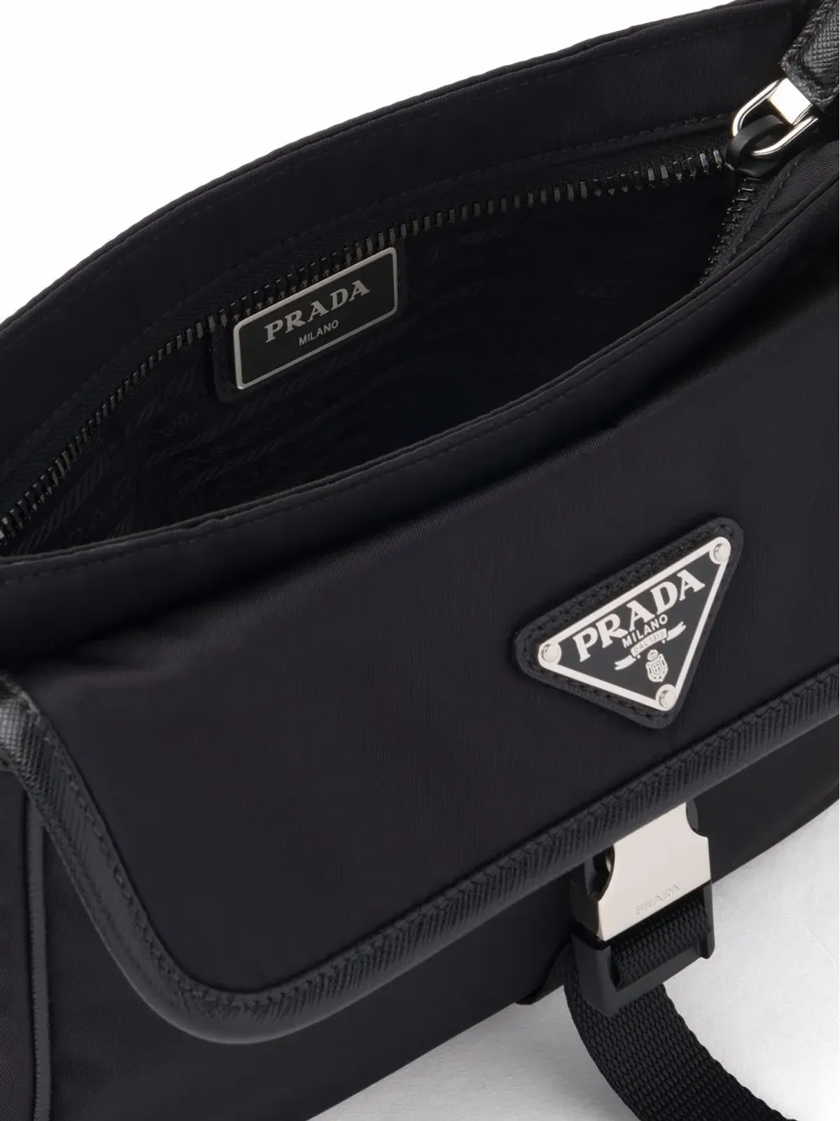 Prada ロゴプレート メッセンジャーバッグ - 画像5