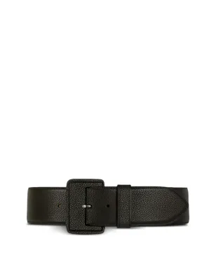 Maison Vaincourt シボ入りレザー バックルベルト - サムネイル1