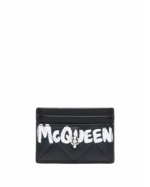 Alexander McQueen スカル装飾キルティッドウォレット - サムネイル1