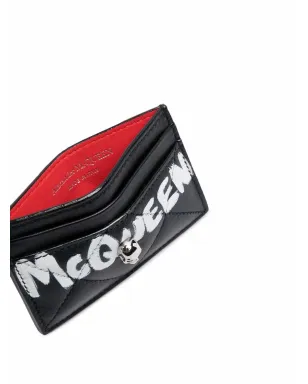 Alexander McQueen スカル装飾キルティッドウォレット - サムネイル3