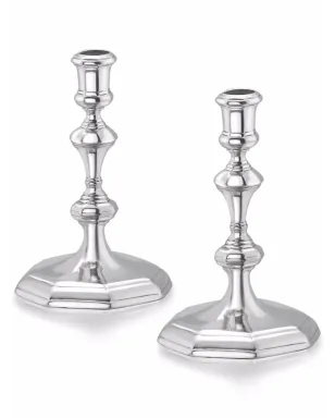 Pragnell Vintage 1710 Queen Anne Britannia キャンドルスタンド - サムネイル1