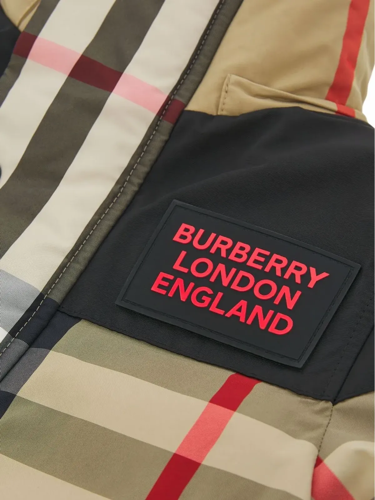 Burberry Kids 取り外し可能フード付きダウンジャケット - 画像4