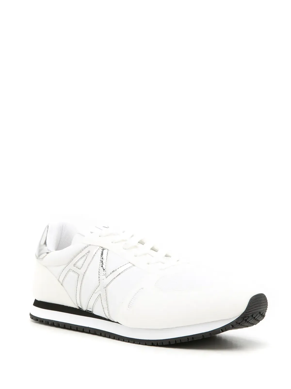 Armani Exchange メタリックロゴ ローカットスニーカー - 画像2