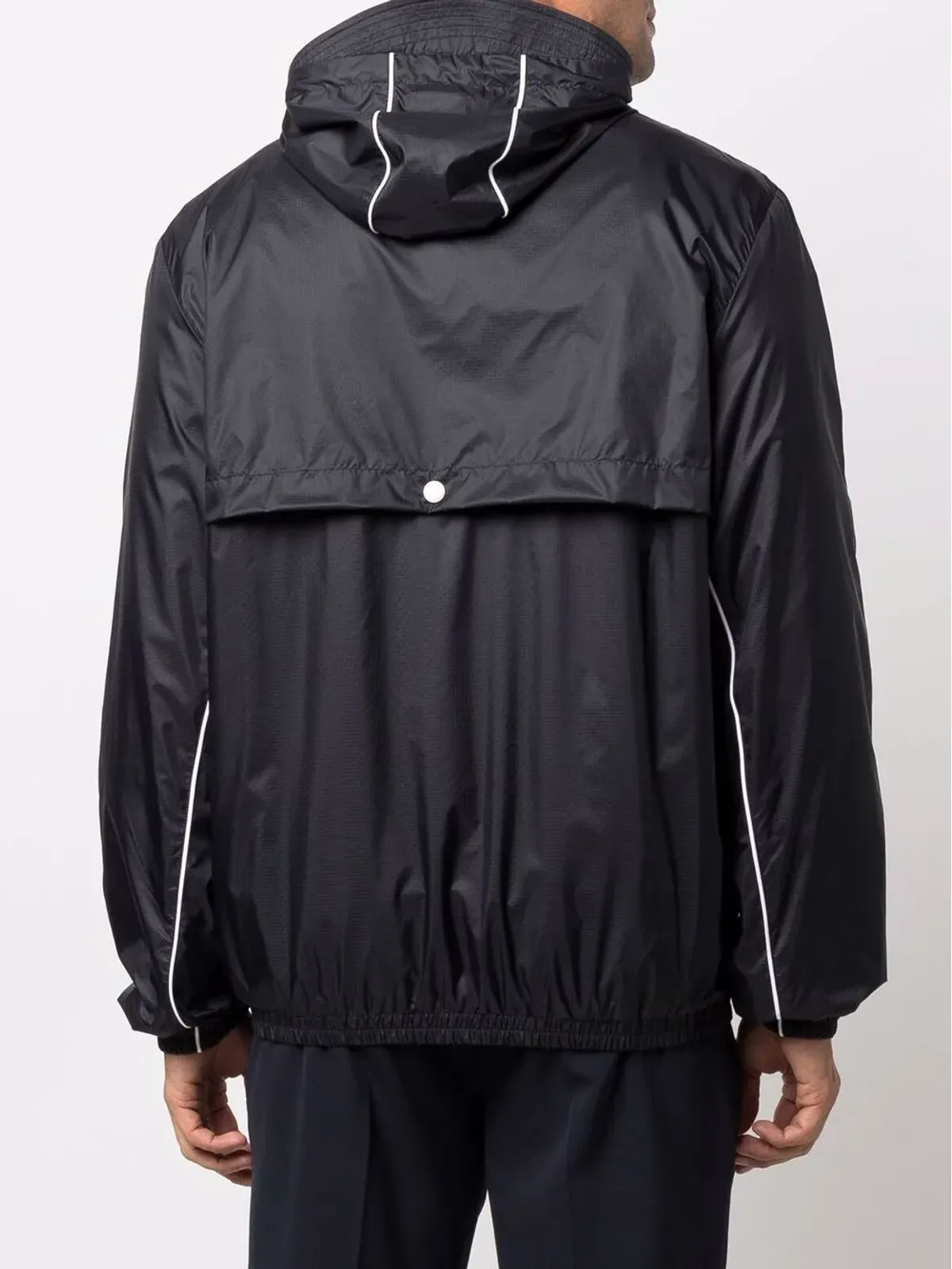 Thom Browne ロゴパッチフーデッドジャケット - 画像4