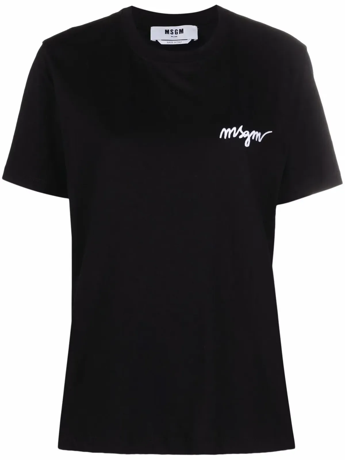 MSGM 胸ロゴ クルーネック Tシャツ - 画像1