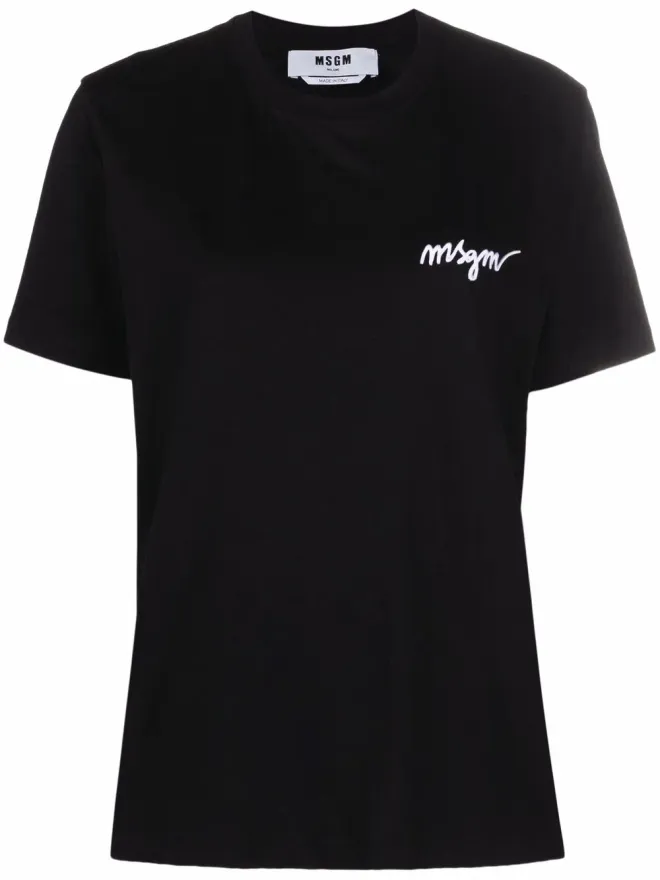 MSGM MSGM 胸ロゴ クルーネック Tシャツの商品画像