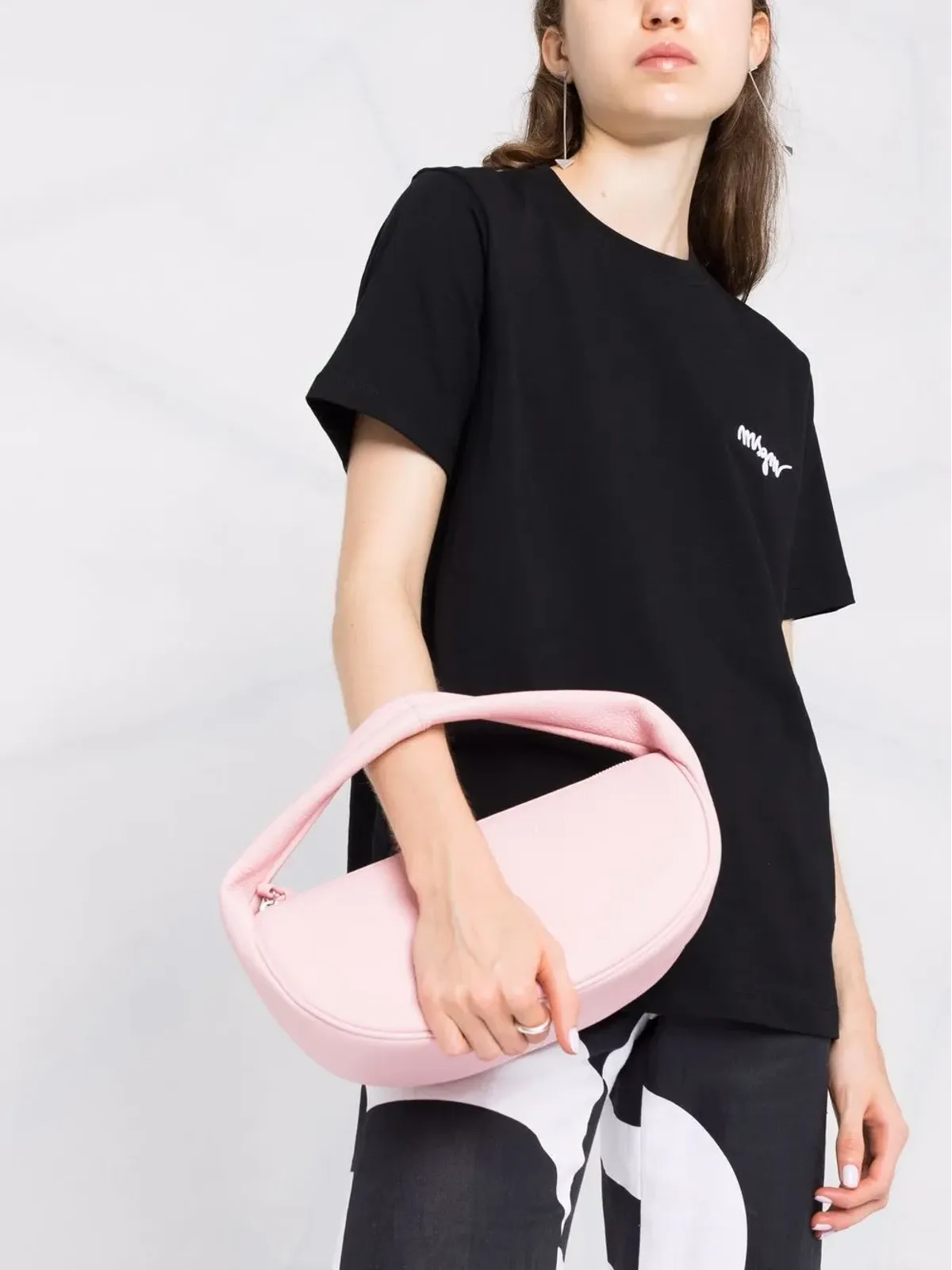 MSGM 胸ロゴ クルーネック Tシャツ - 画像3